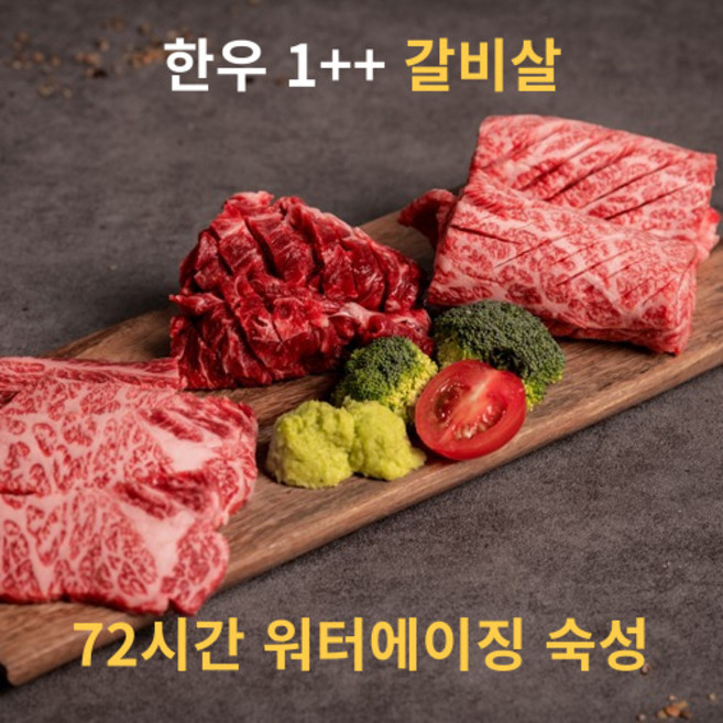 이연옥참된한우 1++ 워터에이징 숙성 갈비살 250g 부드러운 육질/육즙팡팡, 1개