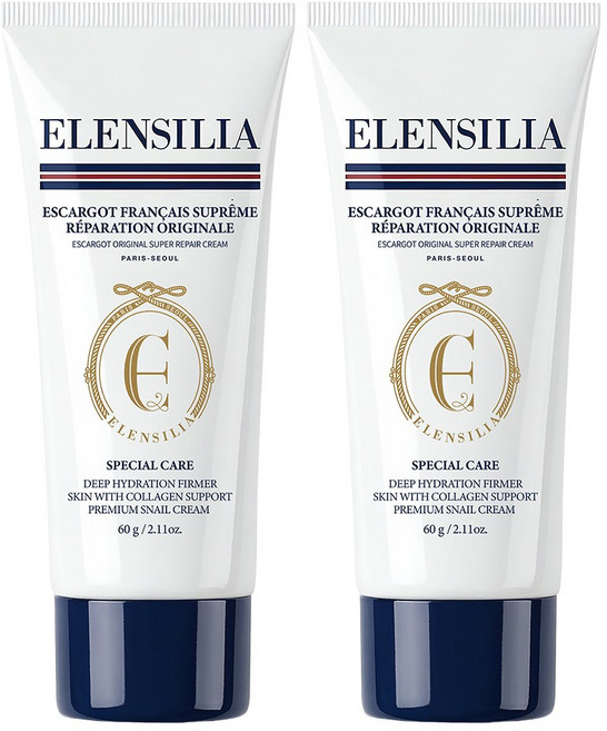 [엘렌실라] 슈퍼 달팽이 크림 튜브형, 2개, 60g