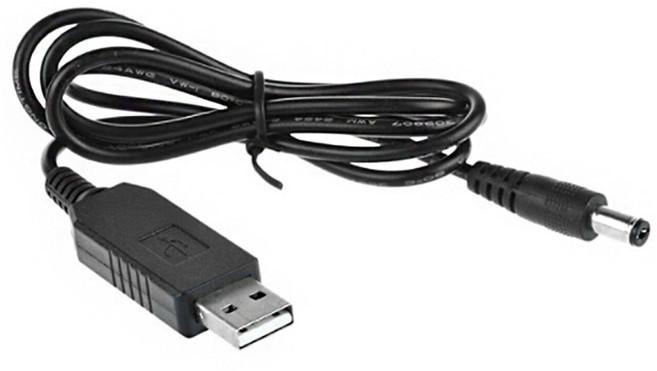 트리거 케이블 USB to DC 12V 1A 변환 보조배터리 QC 전원 젠더 출력 신호, L028E. 트리거 케이블 12V 1A