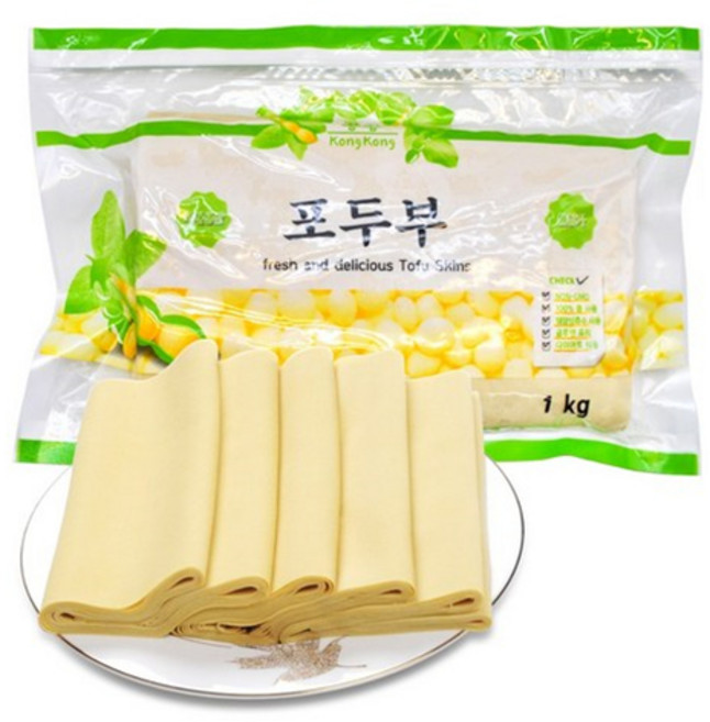 홍홍 중국식품 국내생산 냉장 진공 건두부 포두부, 1개, 5kg