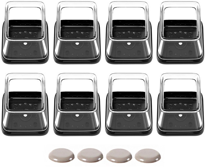 메리달 스무드 슬라이드 의자 발커버 카펫 마루 겸용 소음방지 다리캡, 8개