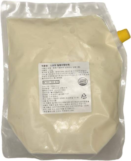 미니 찰붕어빵 반죽 2.5kg 명동 붕어빵 업소용 가정용 디저트만들기, 찰붕어빵반죽 2.5kg, 1개