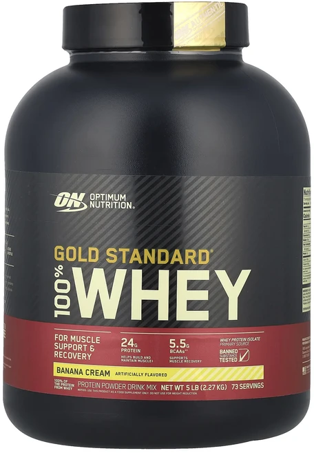 몸관리하세요 겨울입니다 Optimum Nutrition 100% 유청 골드 스탠다드 바나나 크림 5 lbs (2.27 kg) 특별관리진행, OptimumNutrition100유청골드스탠다드바나나, 2.27kg, 1개 - 쿠팡