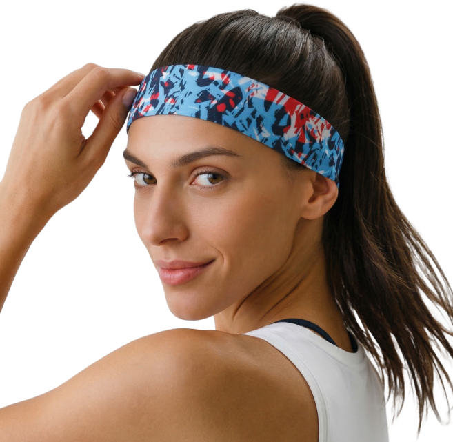 타이트엔드 H1 쿨 헤드밴드, 블루, 1개, 02번