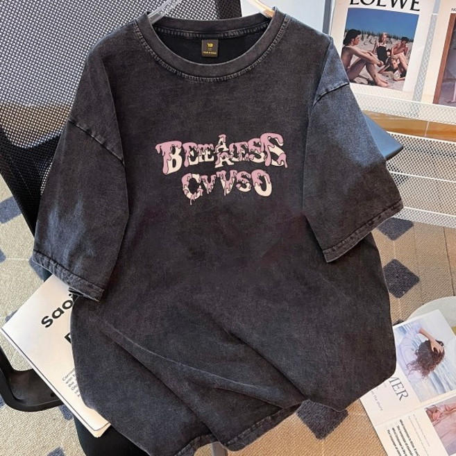 10종 피그먼트 워싱 코튼 반팔 티셔츠