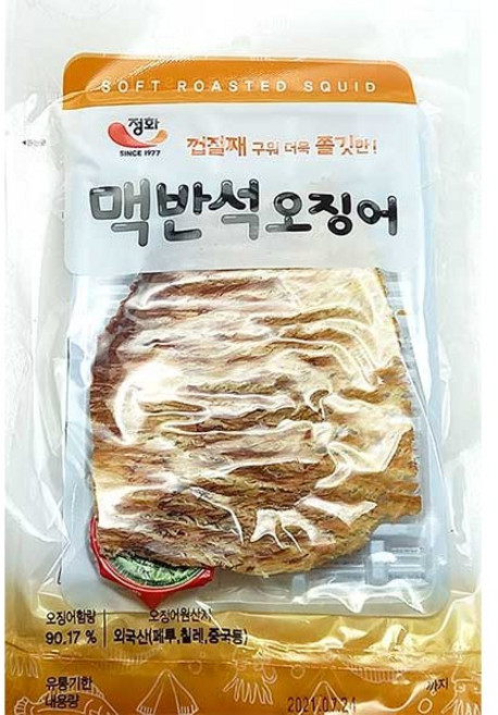 정화식품 맥반석 오징어, 35g, 1개