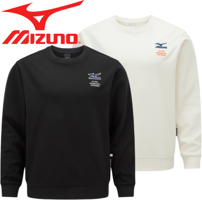 매장발송 미즈노 남여공용 맨투맨 커플룩 학생 여행 캠핑 등산 운동 런닝 산책 피크닉 데일리