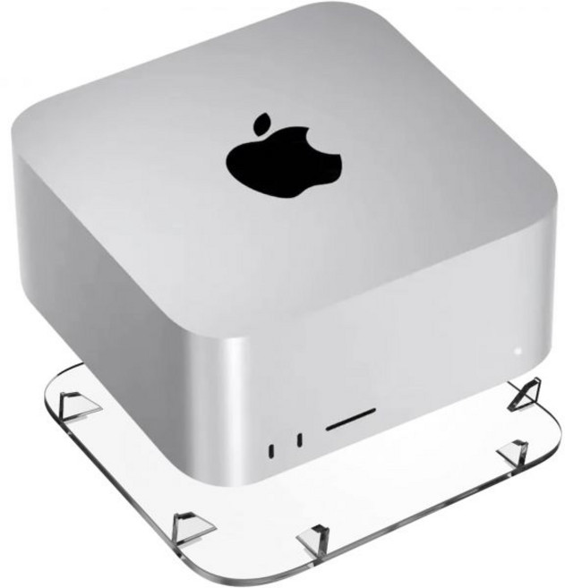 Mac Studio M4M2M1 Max용 아크릴 데스크톱 스탠드 M3M2M1 울트라 및 미니 M1M2 Pro와 호환되는 홀더 지우기, Mac Studio M4M2M1 Max용 아크릴 데스크