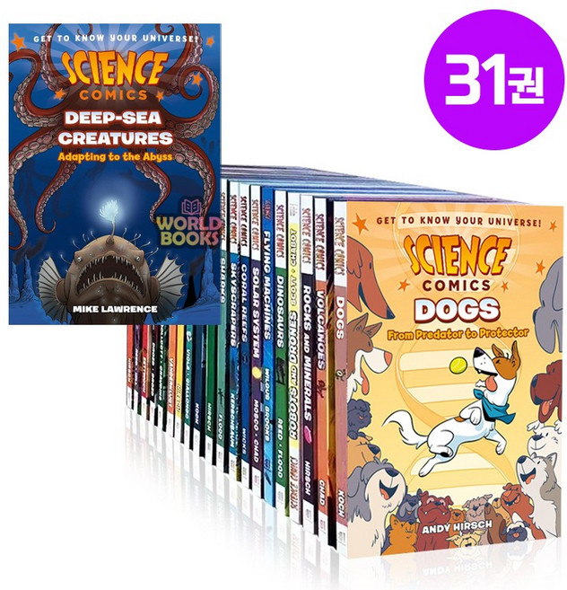 [콕서점] 사이언스 코믹스 30권 세트 영어원서 Science Comics, 사이언스코믹스 (30권 세트), 디엔 협력사, 초등학교 3학년