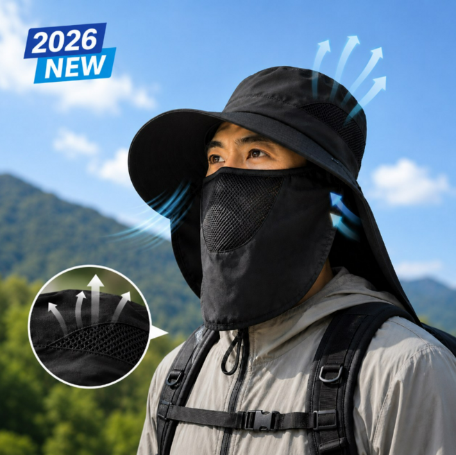 챙모자 햇빛가리개 여름 자외선차단 등산 낚시 모자