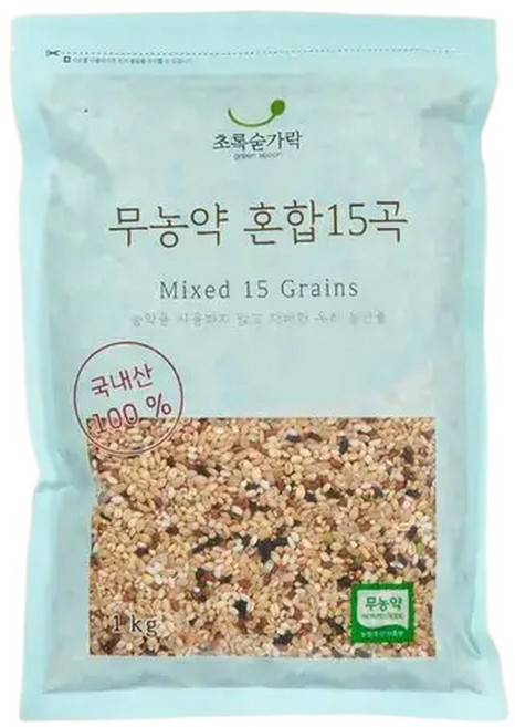 초록숟가락 혼합15곡1kg, 1kg, 1개