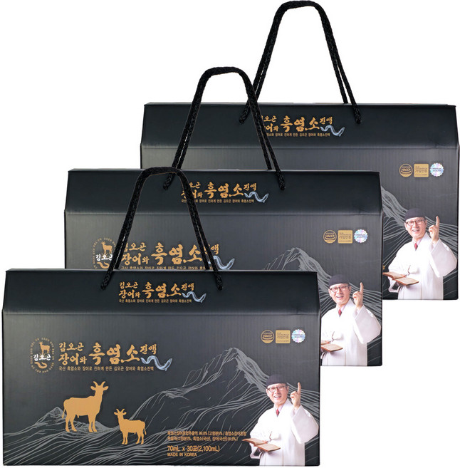 주원생활건강 김오곤 장어와 흑염소 진액, 90개, 70ml