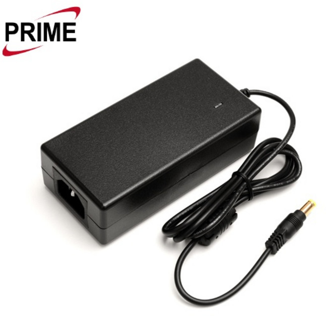 (프라임디렉트) 아답터 190~240V / 12V 5A (내경2.1~2.5mm/외경5.5mm) 전원 케이블 미포함 (비닐포장), 1개