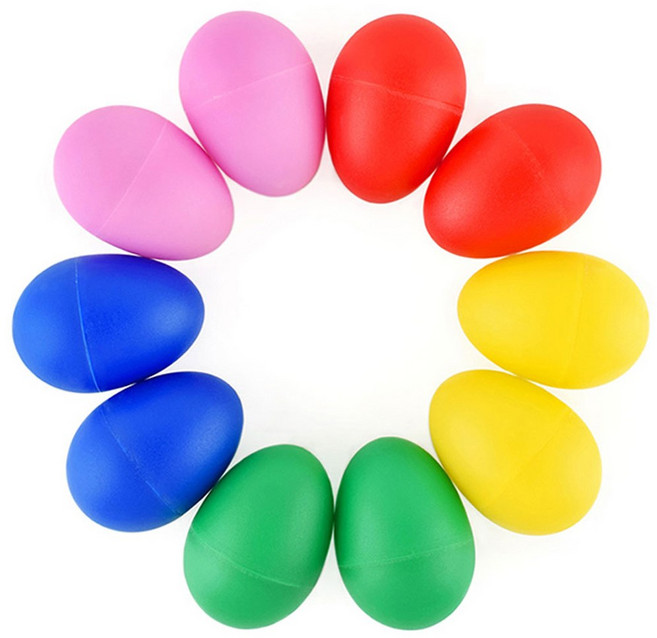 KC인증 에그쉐이커 10개입 1세트 어린이 리듬 악기 음악, 에그쉐이커 10개 세트