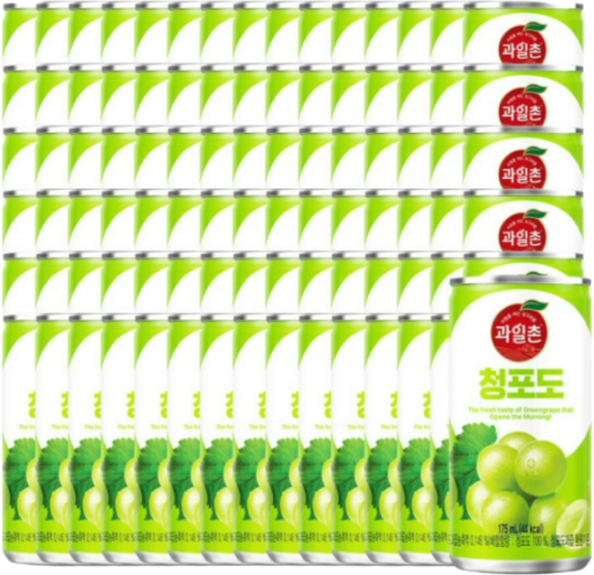 과일촌 청포도 드링크 175ml 캔 30x3박스, 90개