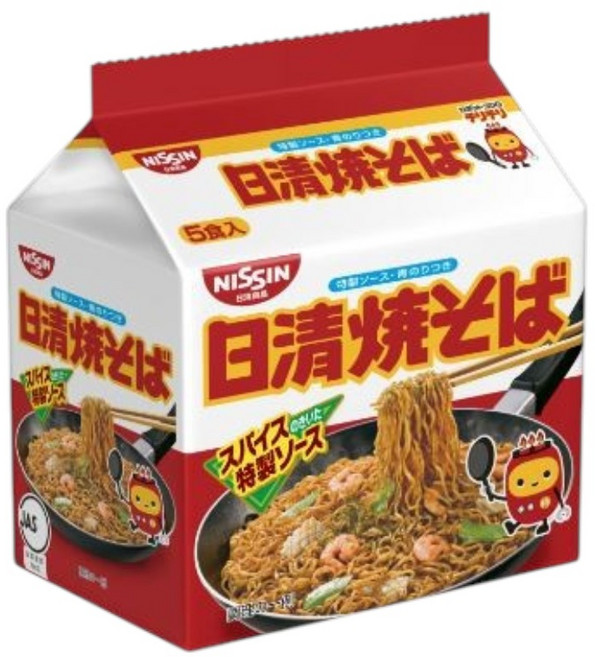 日清 5食 炒麵, 1包