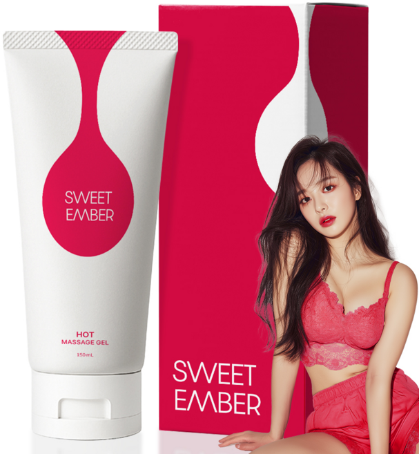 수용성 스윗 엠버 PH 5.5 러브 핫 바디 마사지 젤, 1개, 150ml