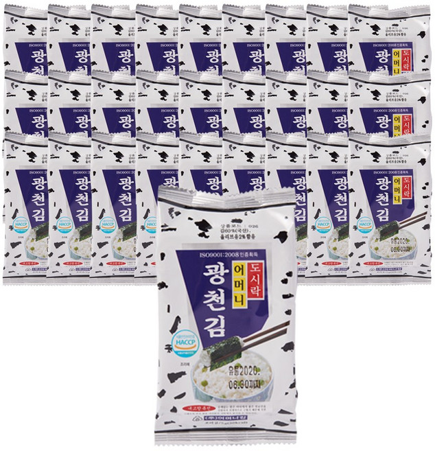 [광천어머니김 본사 발송] 9단 도시락김, 4g, 45개