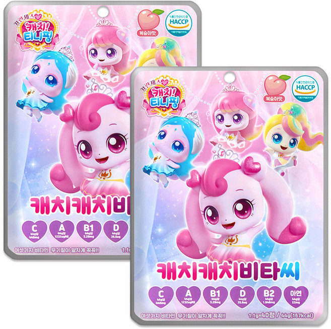 리더스인팜 캐치티니핑 캐치캐치비타씨 40p, 44g, 2개