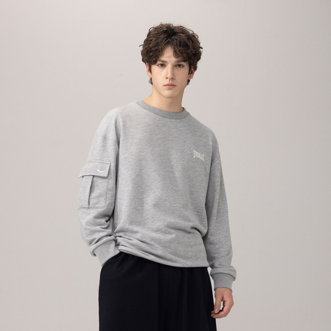 에버라스트 남자 맨투맨 카고 긴팔티 미니쭈리 티셔츠