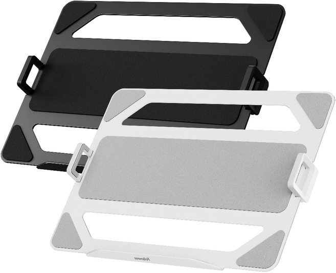 모니터 노트북 거치대 노트북 스탠드 모니터암 모니터 마운트 듀얼 암 클램프형 스탠드, 블랙