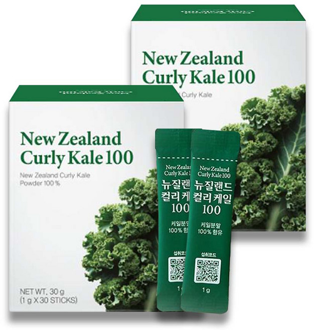 뉴질랜드 컬리케일 100, 30g, 2박스