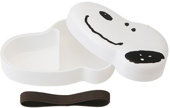 스케이터 스누피 얼굴 도시락통, 혼합 색상, 1개