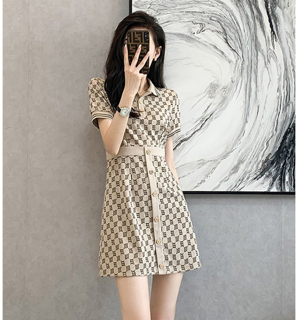 couyor 여성 골프 원피스 골프웨어 여름 치마 카라 원피스