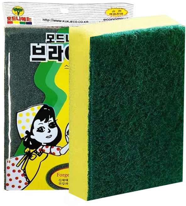 모드니에 양면스폰지 수세미 브라이트 혜명상사