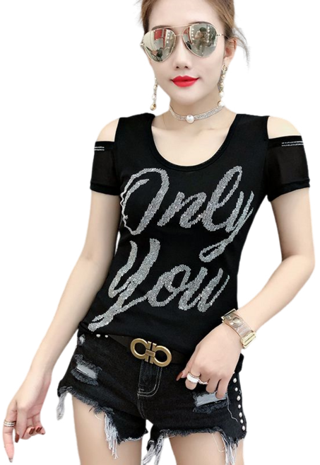 라인댄스복 스포츠댄스복 여자 상의 티셔츠 연습복 뉴타임즈 Women's T-shirt F2505027