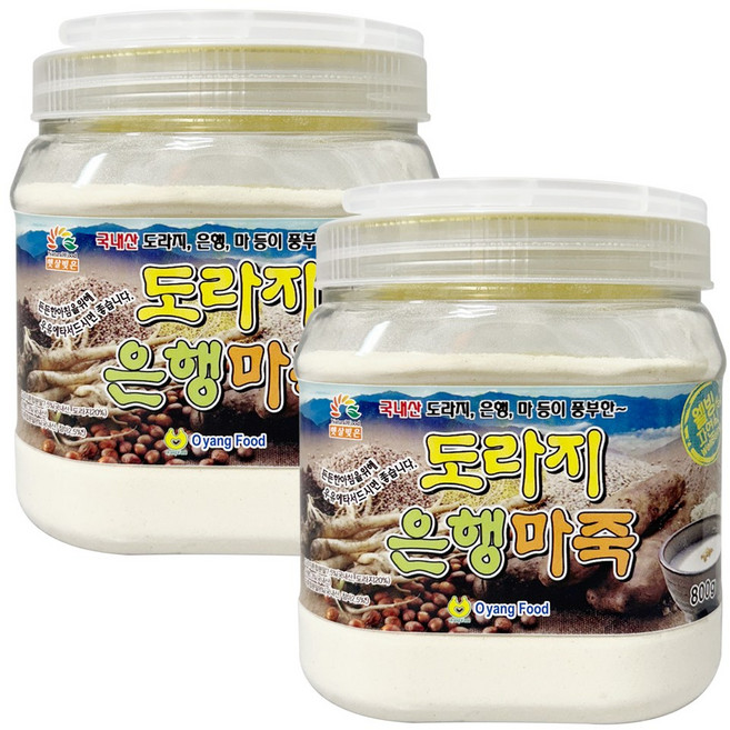 오양식품 도라지 은행 마죽, 800g, 2개