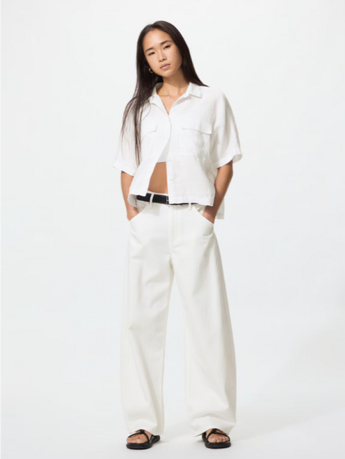 유니클로 여성 버기 커브 청바지 482280