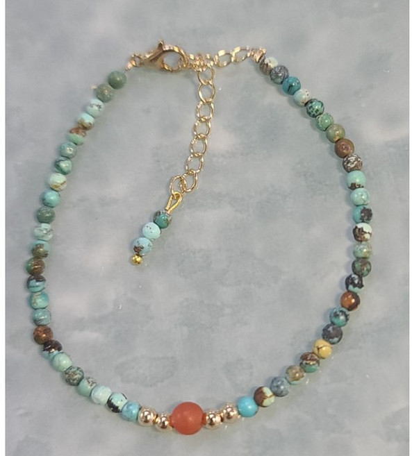 南紅瑪瑙綠松石 細款水晶設計 精選玉石特賣中 展現優雅氣質