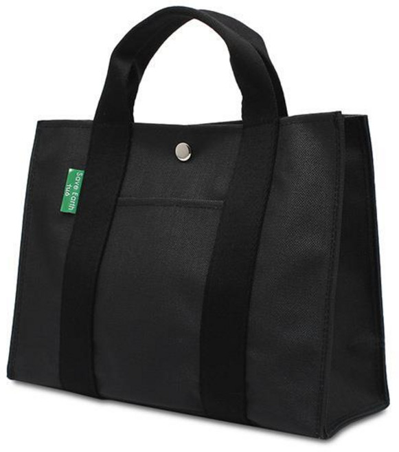 투오 업사이클링 생활방수 캐주얼 토트백 블랙 테리03 / 귀여운가방