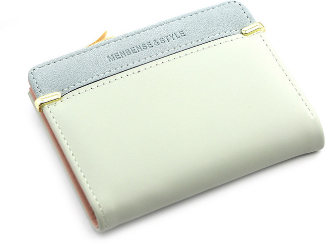 쇼트 여성 지퍼 지갑 심플한 동전지갑 여자 지갑 머니클립 증명 클러치