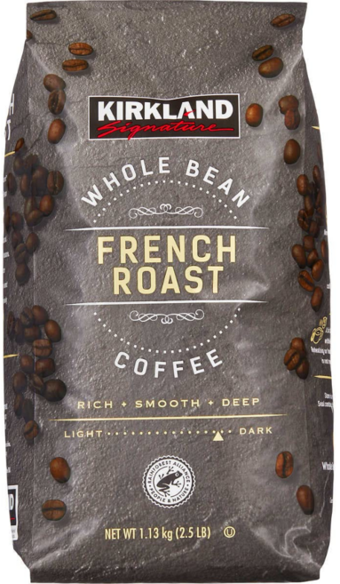 커클랜드 시그니처 홀 빈 커피 프렌치 로스트 1.13kg 미국 내수용, Whole Bean, 1개