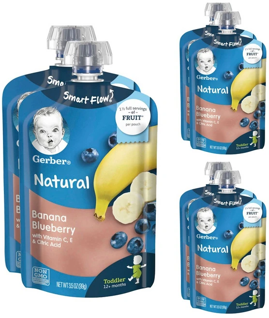 거버 스마트 플로우 내추럴 어린이스무디 99g, 6개 - 쿠팡