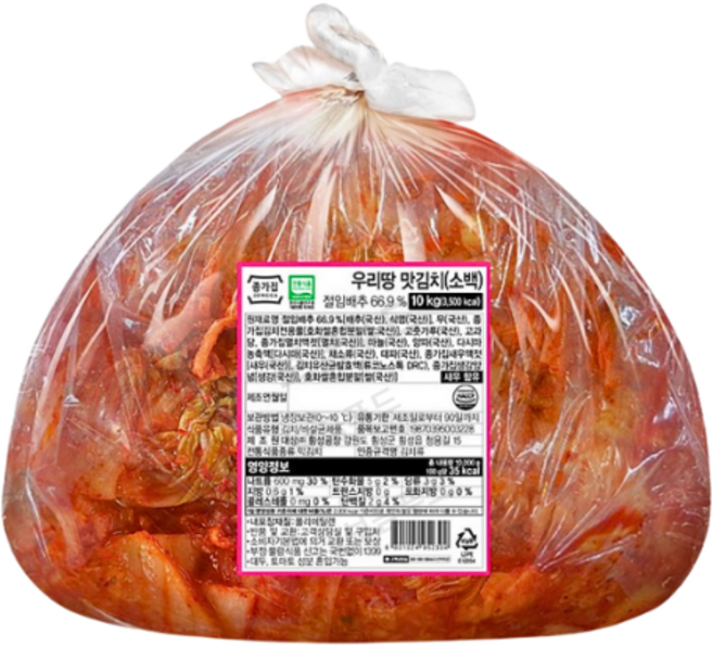 [종가집] 달콤한 소백 맛김치 10kg (외식), 1개