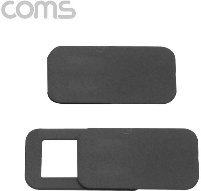 Coms 캠 Web Cam 커버 Black 프라이버시 웹 캠 커버 카메라 커버 ID638, 1개