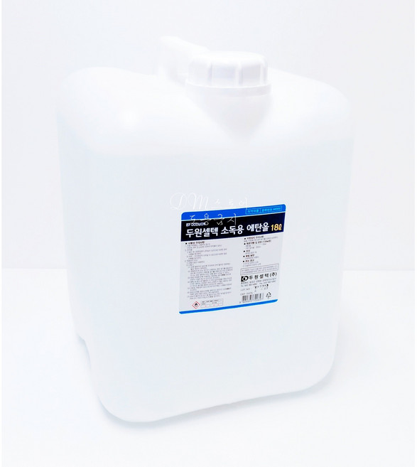 두원셀텍 소독용 에탄올 83% 18L 말통 에탄올 알콜 알코올, 1개