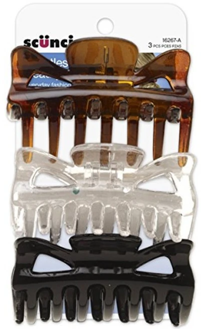 스쿤치 이지프리 뷰티 베이직 턱 클립 다양한 색상 3-카운트 - 쿠팡