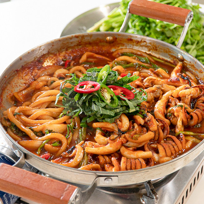 봉쿡 국내산 매콤 갑오징어 볶음 밀키트 (2~3인분), 830g, 1개