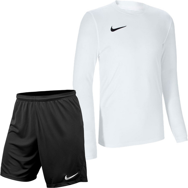 나이키 긴팔티 반바지 기능성 긴팔 티셔츠 운동복 세트 PARK 남여공용 트레이닝복 + ALS 마스크