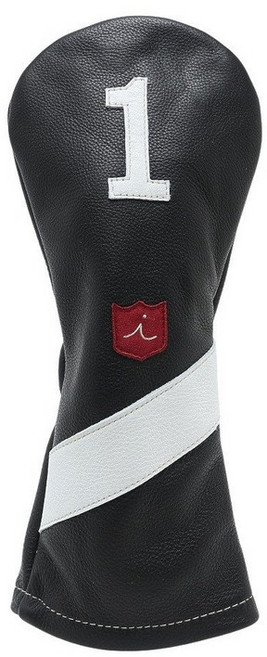 이리 악 골프 iliac 남성 여성 헤드커버 드라이버 용 LUGANO DE30003 컬러 블랙 x 화이트 206322, 에프