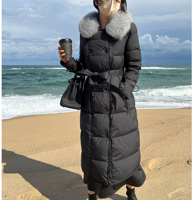 하운드 덕다운 롱패딩 (고급폭스퍼)