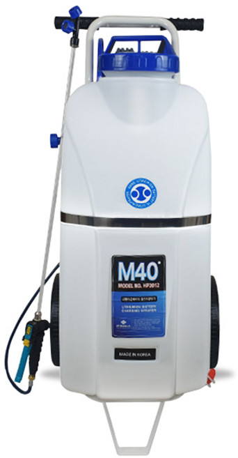 한일 충전식 분무기 40L 이동식 소독 농약 자동 HP-2012 50M, 1개