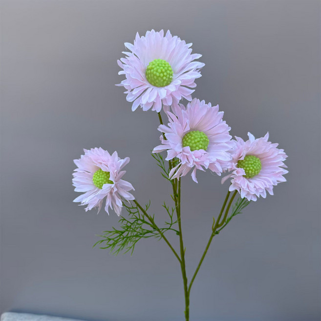 仿真花 婚慶裝飾 粉色系列 婚禮地排花 假花束成品, 太陽花蟲草花, 1個