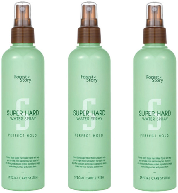 포레스트스토리 슈퍼 하드 워터 스프레이, 252ml, 3개
