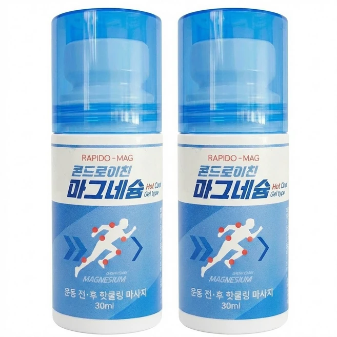 라피도마그 손가락 패치 사용 시 바르는 마그네슘 겔 콘드로이친, 2개입 - 쿠팡