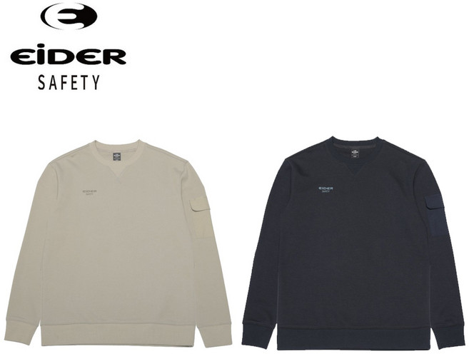 아이더 TS-F2407/2408 포켓 맨투맨 티셔츠, 100, 네이비, 1개